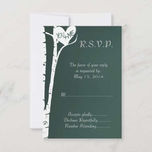 Birch Tree UAWG RSVP Karte (Vorderseite)