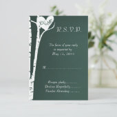 Birch Tree UAWG RSVP Karte (Stehend Vorderseite)