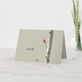 Birch Tree und Red Kardinals Vielen Dank Dankeskarte (Rückseite)