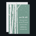 Birch Tree und Schnee Save the Date<br><div class="desc">Birken mit sanftem Schnee fallen inmitten von ihnen. Ideal für Ihre Winterhochzeit. Ein modernes Design,  das alle Ihre Gäste zur Liebe bringen wird. Wenn Sie Fragen zu diesem Design haben oder eine Farbänderung gewollt haben,  schreiben Sie mir bitte eine E-Mail an paula@labellarue.com</div>