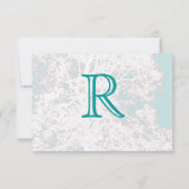 Birch Tree Western Saddle RSVP Karte (Rückseite)