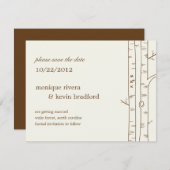 Birch Trees Ankündigung Datum freihalten - Sketchy (Vorne/Hinten)