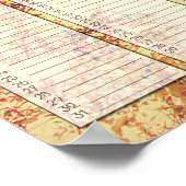 Birch Trees Art Birthday Poster (Ecke)