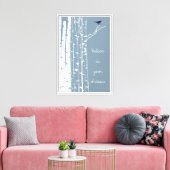 Birch Trees Bird Leinwanddruck (Insitu (Wohnzimmer))