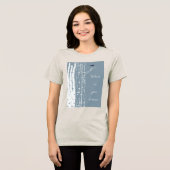 Birch Trees Bird Tri-Blend Shirt (Vorderseite voll)