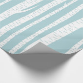 Birch Trees Blue Geschenkpapier (Ecke)