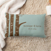 Birch Trees Custom Throw Pillow Lendenkissen (Decke)