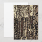Birch Trees Forest Nature Einladung (Vorne/Hinten)