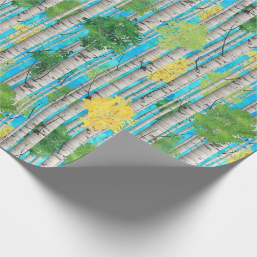 Birch Trees Geschenkpapier (Ecke)