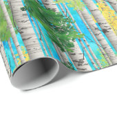 Birch Trees Geschenkpapier (Rolleneckpunkt)