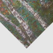 Birch Trees in einem rumänischen Wald (von Kimon L Seidenpapier (Detail)