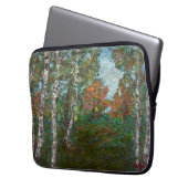 Birch Trees in einem Wald (von Kimon Loghi) Laptopschutzhülle (Vorderseite Links)