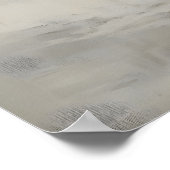 Birch Trees In Snow, Gothic Forest Landscape Wall  Poster (Ecke)