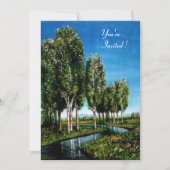 BIRCH TREES IN TUSCANY EINLADUNG (Vorderseite)