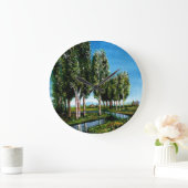 BIRCH TREES IN TUSCANY GROßE WANDUHR (Zuhause)
