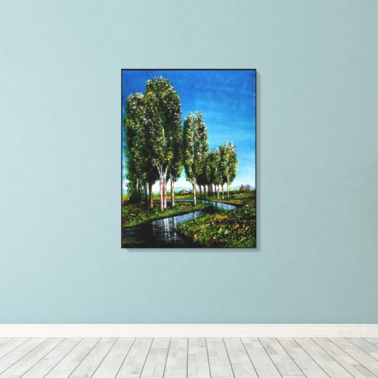 BIRCH TREES IN TUSCANY LEINWANDDRUCK (Insitu (Holzboden))