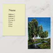 BIRCH TREES IN TUSCANY VISITENKARTE (Vorne/Hinten)