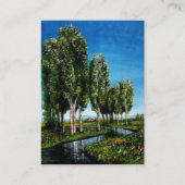 BIRCH TREES IN TUSCANY VISITENKARTE (Rückseite)