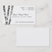 Birch Trees Landscape Arborist Visitenkarte (Vorne/Hinten)