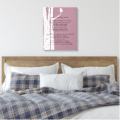 Birch Trees mit Gebet Leinwanddruck (Insitu (Schlafzimmer))