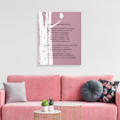 Birch Trees mit Gebet Leinwanddruck (Insitu (Wohnzimmer))