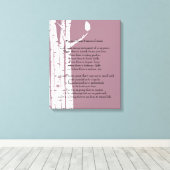 Birch Trees mit Gebet Leinwanddruck (Insitu (Holzboden))