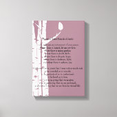 Birch Trees mit Gebet Leinwanddruck (Vorderseite)