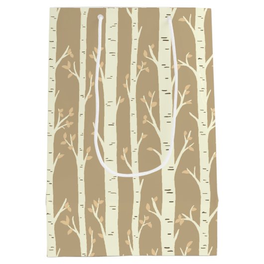 Birch Trees Mittlere Geschenktüte (Rückseite)