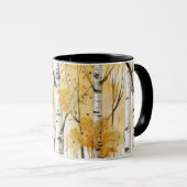 Birch Trees Mug Tasse (VorderseiteRechts)