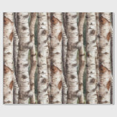 Birch Trees Nature Watercolor Geschenkpapier (Flach)