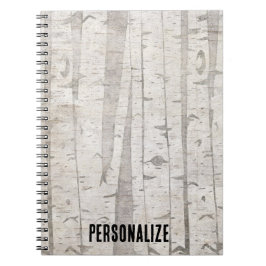 Birch Trees Notizblock