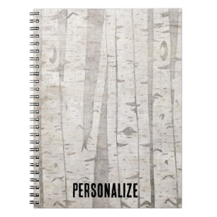 Birch Trees Notizblock