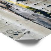 Birch Trees Rustic Cabin Poster (Ecke)