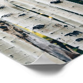 Birch Trees Rustic Cabin Poster (Ecke)