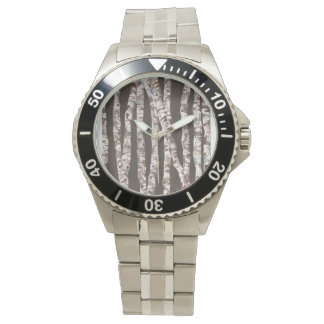 Birch Trees - Stainless Steel Watch! Armbanduhr