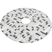 Birch Trees Tree Skirt Polyester Weihnachtsbaumdecke (Schrägansicht)