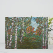 Birch Trees (von Kimon Loghi) Karte (Stehend Vorderseite)