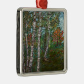 Birch Trees (von Kimon Loghi) Ornament Aus Metall (Rechts)