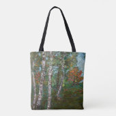 Birch Trees (von Kimon Loghi) Tasche (Rückseite)