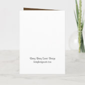 Birch Trees Wedding Program Card Programm (Rückseite)