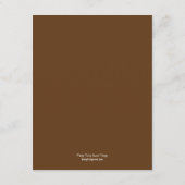 Birch Trees Wedding Reception Card - Schokolade Begleitkarte (Rückseite)