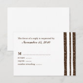 Birch Trees Wedding Response Cards RSVP Karte (Vorne/Hinten)