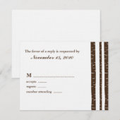 Birch Trees Wedding Response Cards RSVP Karte (Vorne/Hinten)