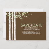 Birch Trees Wedding speichern das Datum Save The Date (Vorderseite)