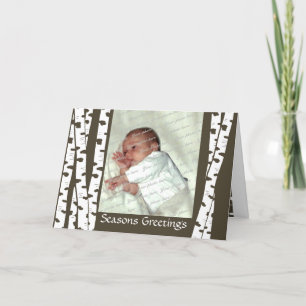 Birch Trees Weihnachtsgrüße Feiertagskarte