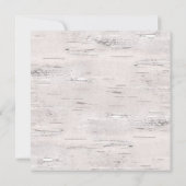 Birch Wedding Color Pallette Einladung (Rückseite)