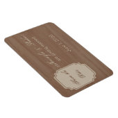 Birch Wood Beauty Hochzeit im Herbst Save the Date Magnet (Rechte Seite)