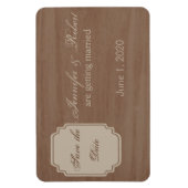 Birch Wood Beauty Hochzeit im Herbst Save the Date Magnet (Vertikal)