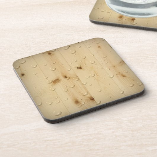 Birch Wood Cork Coaster Getränkeuntersetzer (Linke Seite)