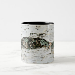 Birch Wood Nature Bark Tree Zweifarbige Tasse